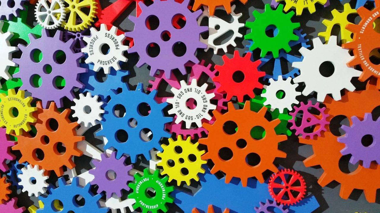 The gears of a machine increase efficiency
