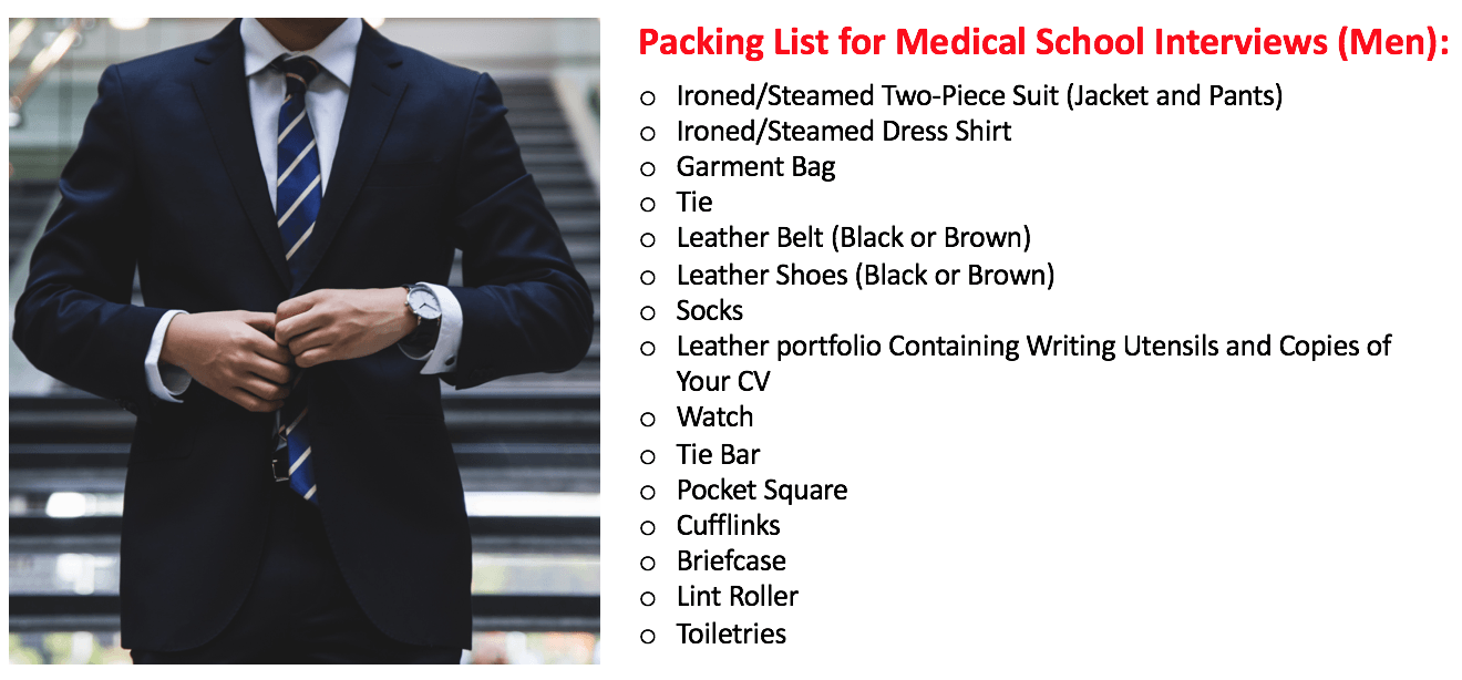 How to Dress for Success on the Medical School Interview (Men) Med
