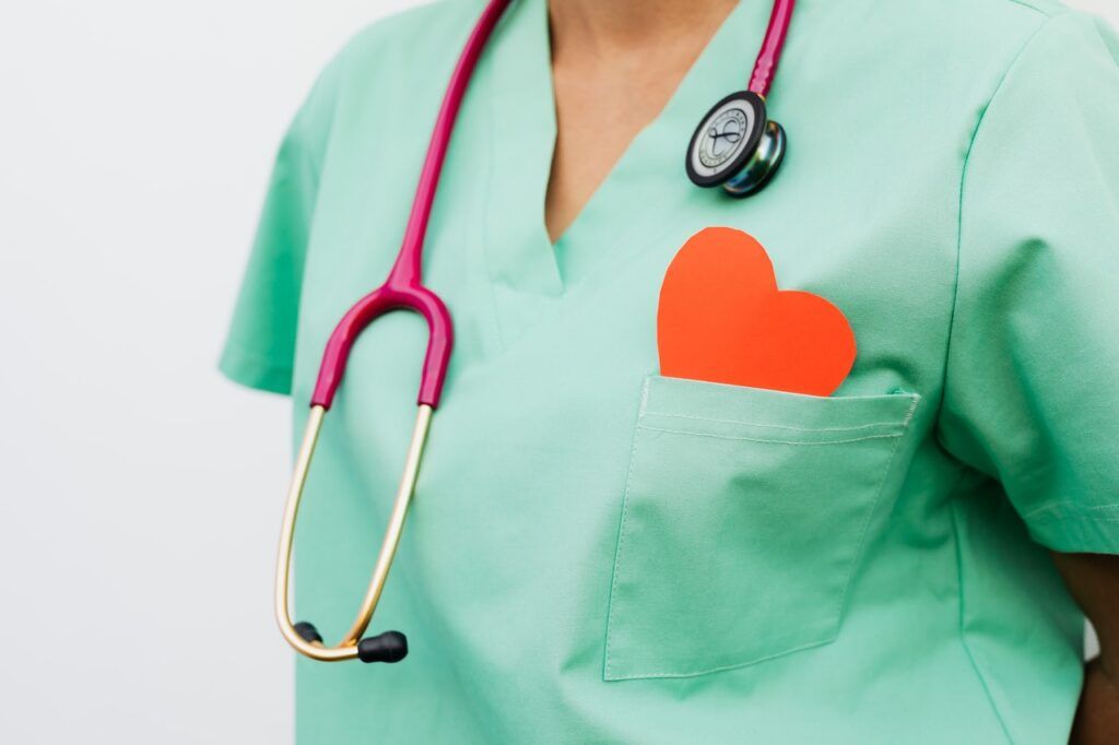 Cardiologist - doctor with heart image in pocket
