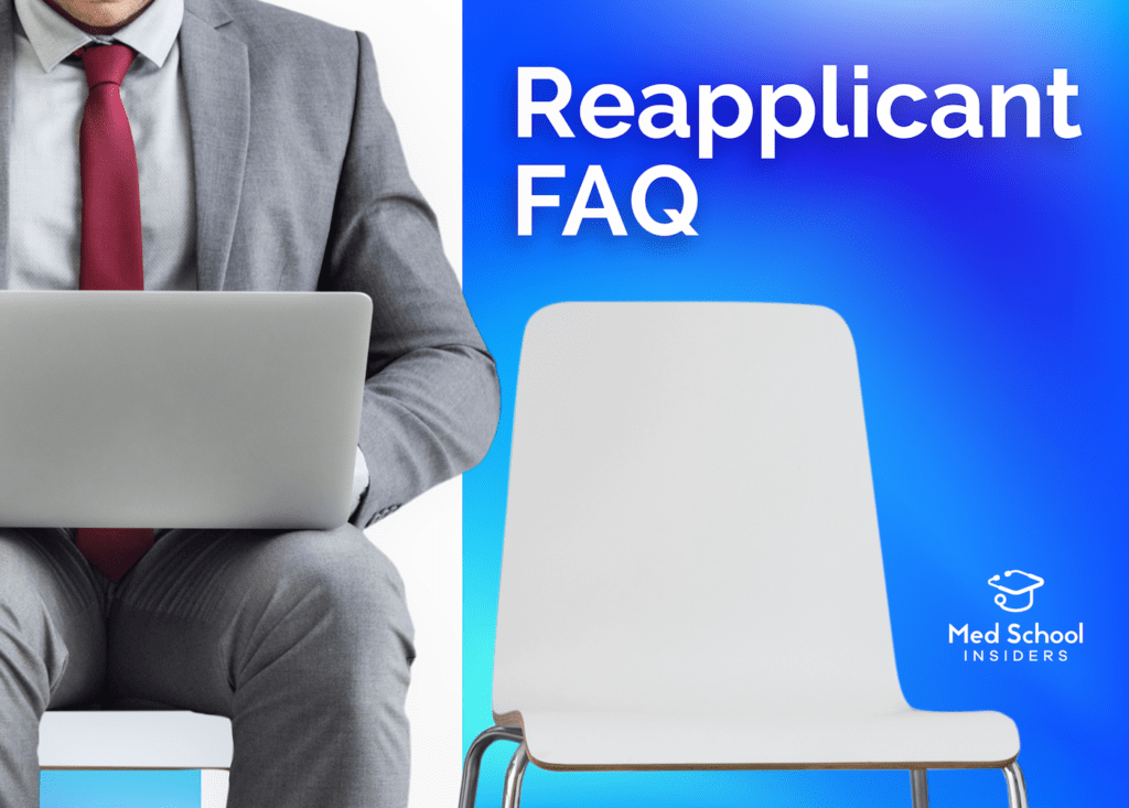 Reapplicant FAQs - person on a computer waiting beside an empty chair