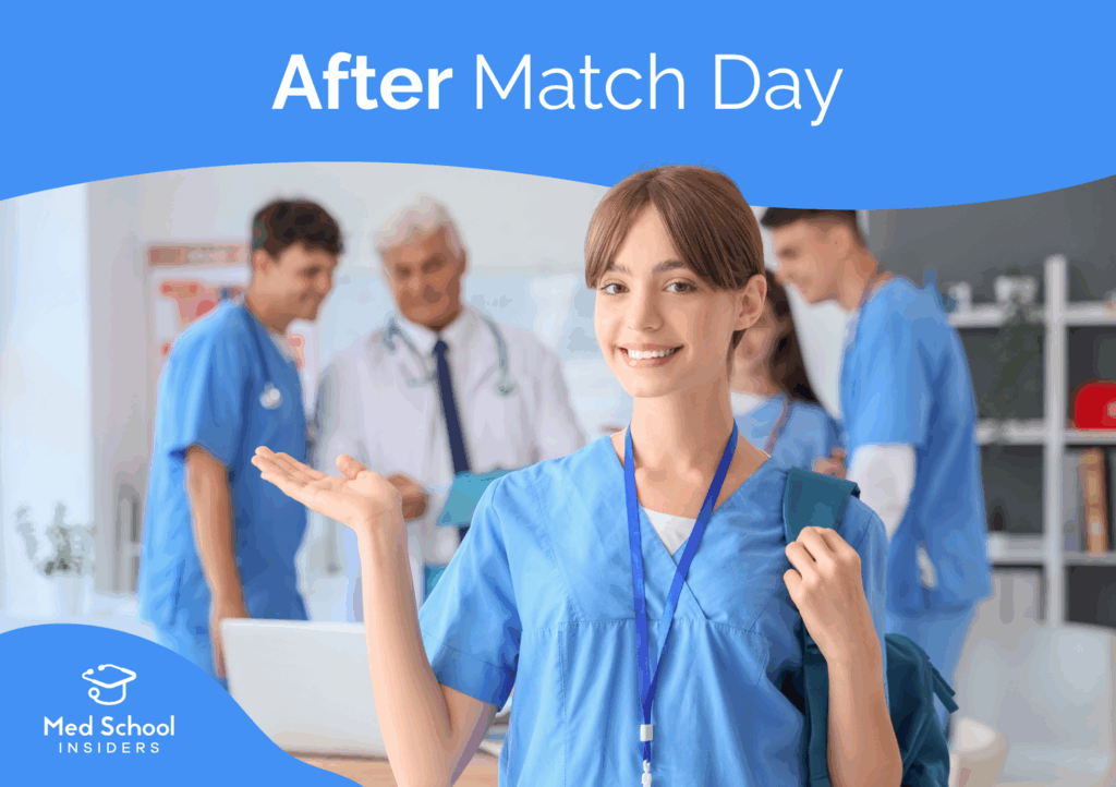 After Match Day - Student smiling