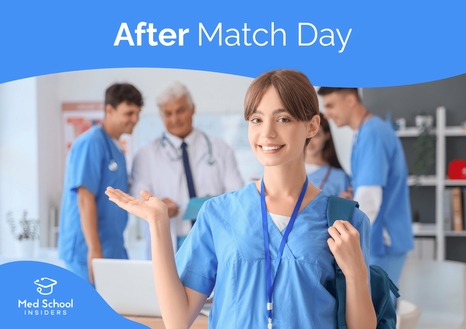 After Match Day - Student smiling