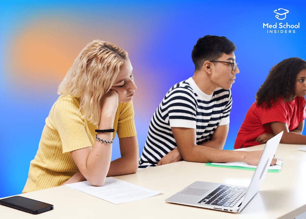 Bored students sitting in class - Regrets From College