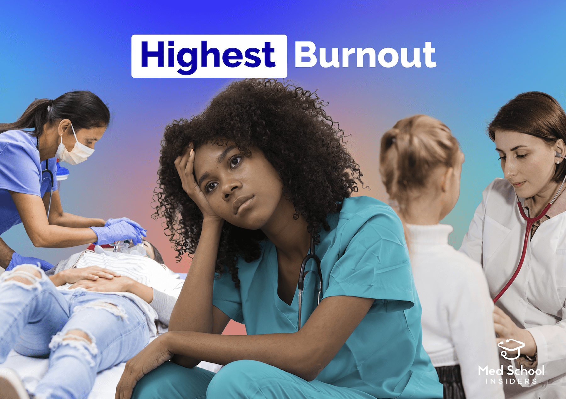 Highest Burnout Specialties - doctors tired and sad