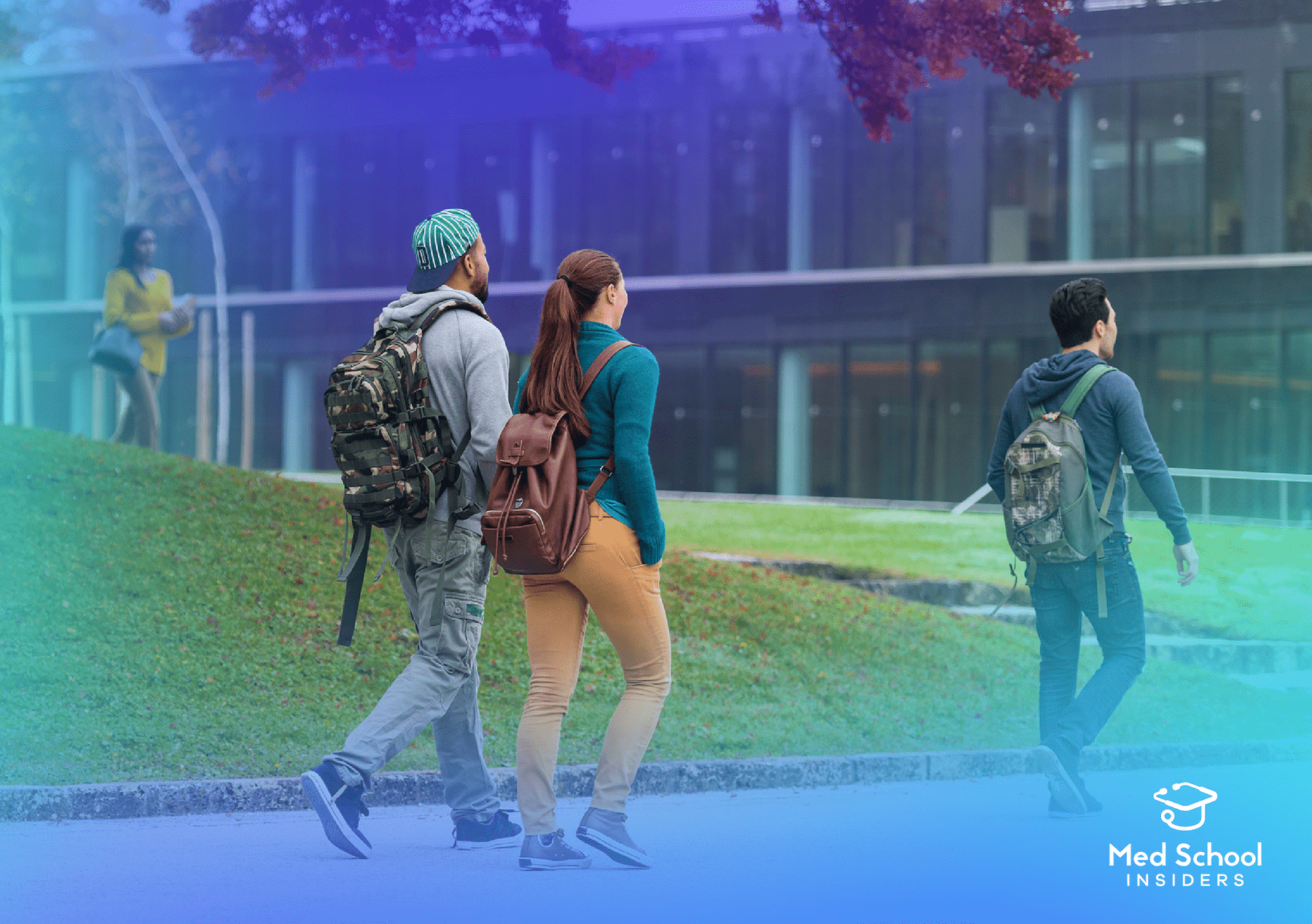 First Week Of Medical School - students walking to class