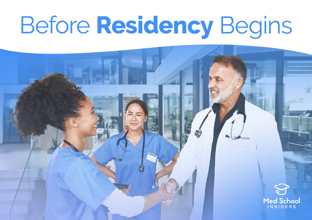 Before Residency Begins - Doctor greeting new resident