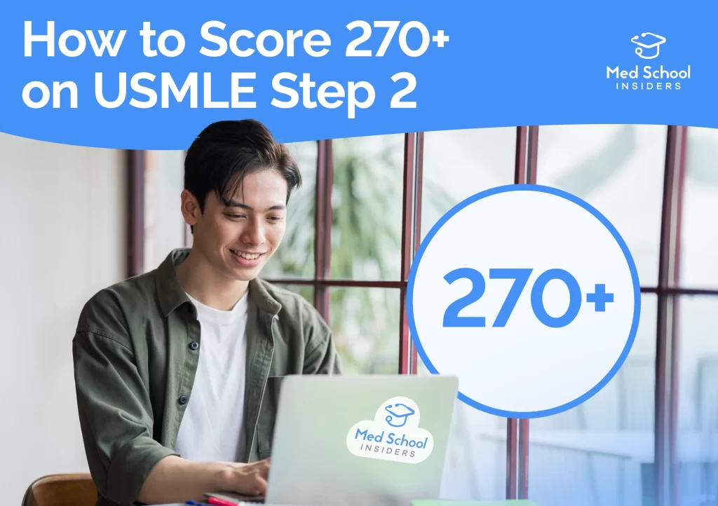 How to score 270+ on USMLE Step 2. Happy asian young man looking at his computer.
