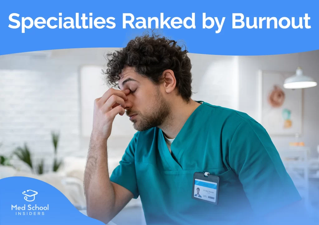 Stressed, burned out male doctor