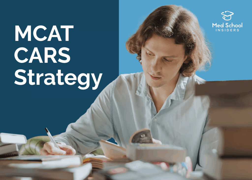 Notes and study materials outlining strategy for the MCAT CARS section