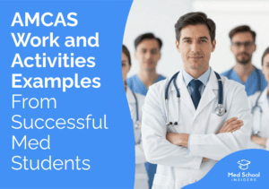 Doctor standing with a team of medical professionals, representing strong AMCAS work and activities examples from successful medical students.